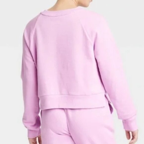 NWT Women's Fleece Lounge Sweatshirt - Colsie - Picture 3 of 3